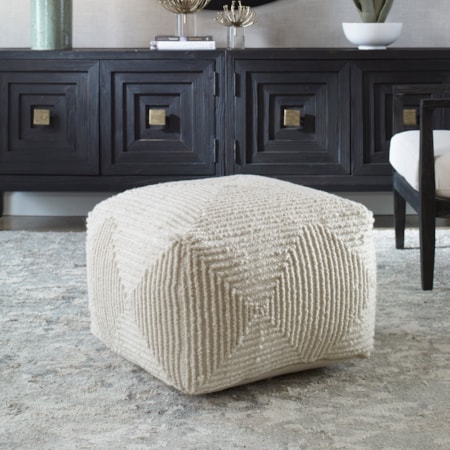 Sovanna Geometric Pouf