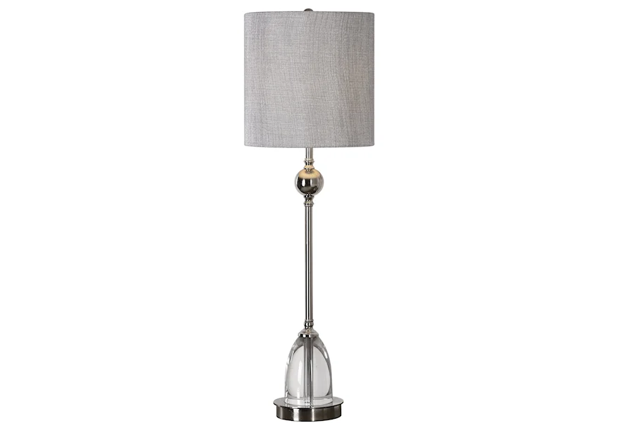 Buffet Lamps Gallo Nickel Buffet Lamp by Uttermost at Esprit Decor Home Furnishings