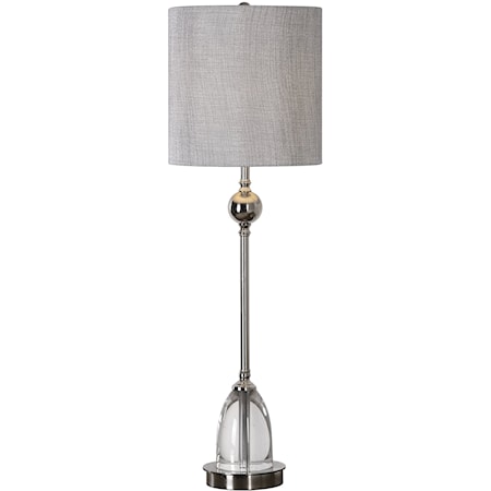 Gallo Nickel Buffet Lamp