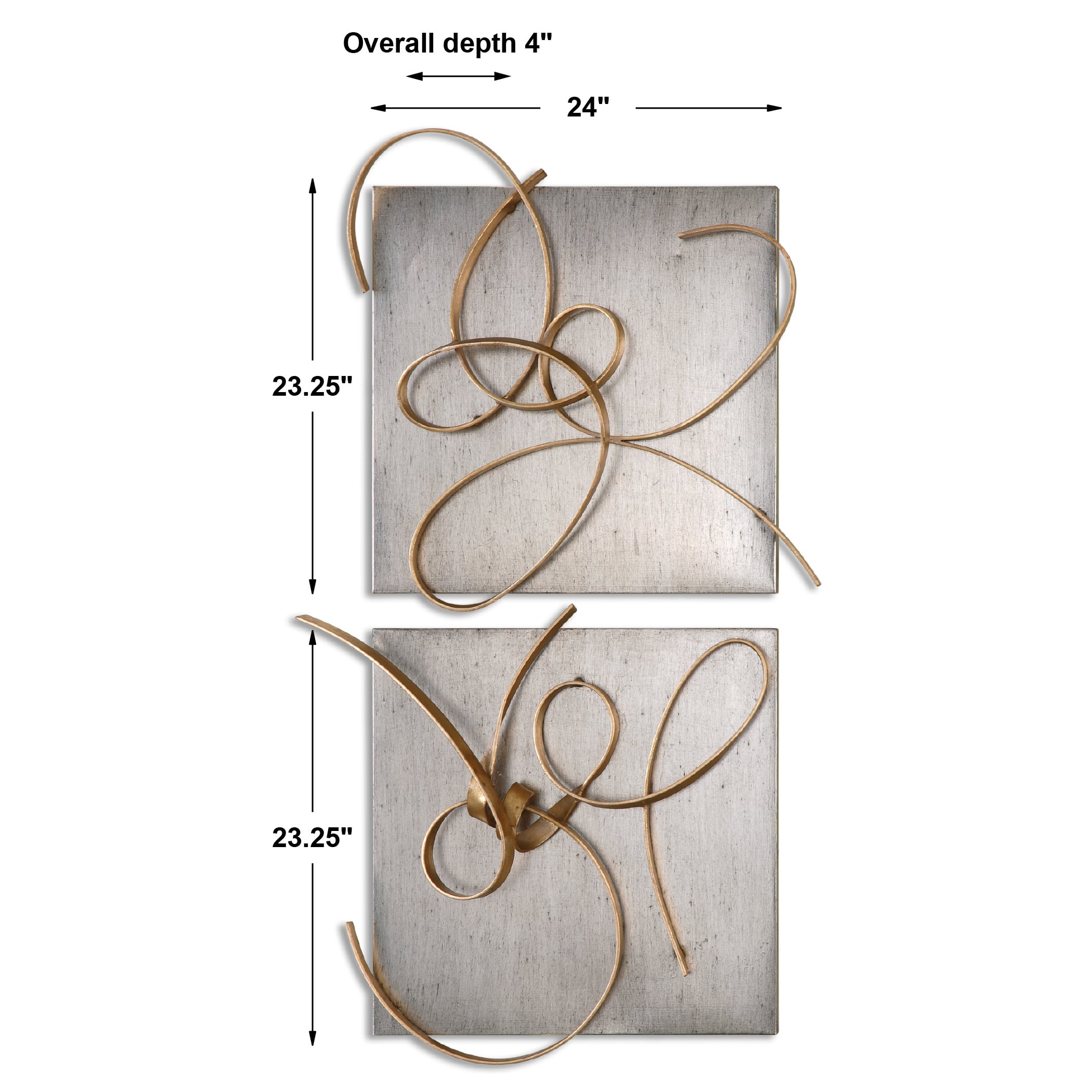 Uttermost Alternative Wall Decor Harmony Metal Wall Art, S/2