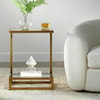Uttermost Musing Musing Brushed Brass Accent Table