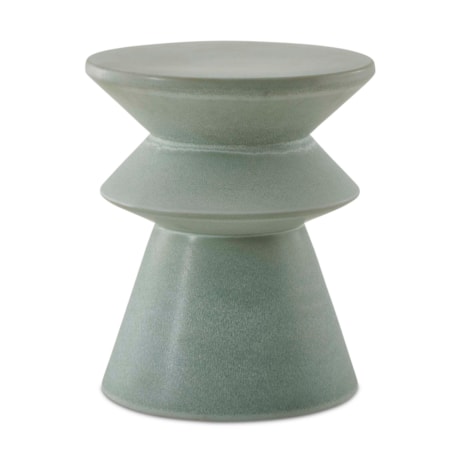 Imogene Seafoam Glaze Garden Stool