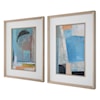 Uttermost Brilliant Clouds Brilliant Clouds Abstract Prints Set/2