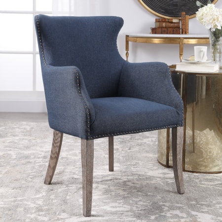 Yareena Blue Wing Chair