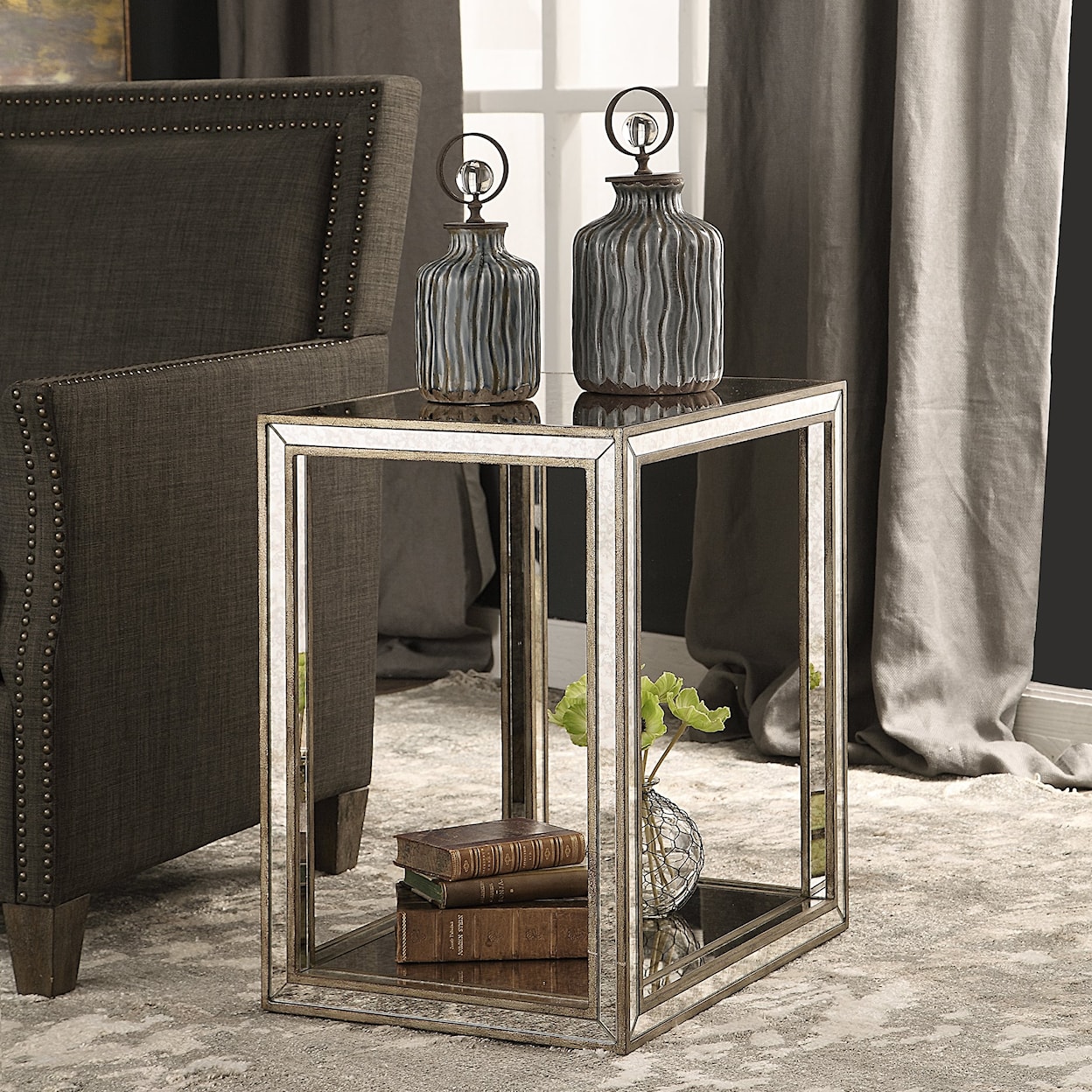 Uttermost Accent Furniture - Occasional Tables Julie Mirrored End Table