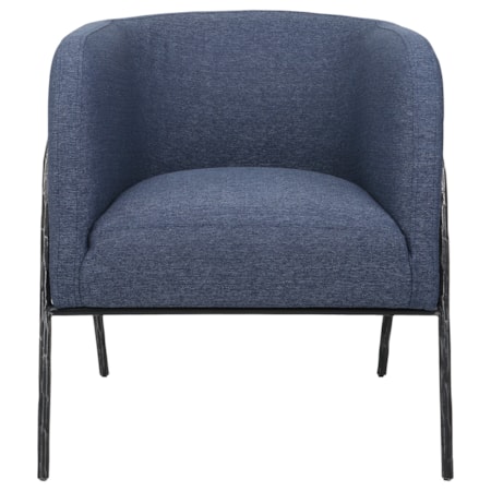 Jacobsen Denim Barrel Chair