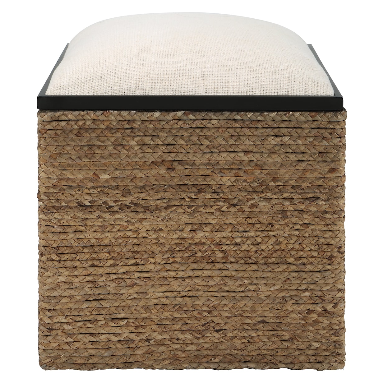 Uttermost Island Island Square Straw Accent Stool