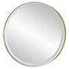 Uttermost Crofton Crofton Lighted Brass Round Mirror