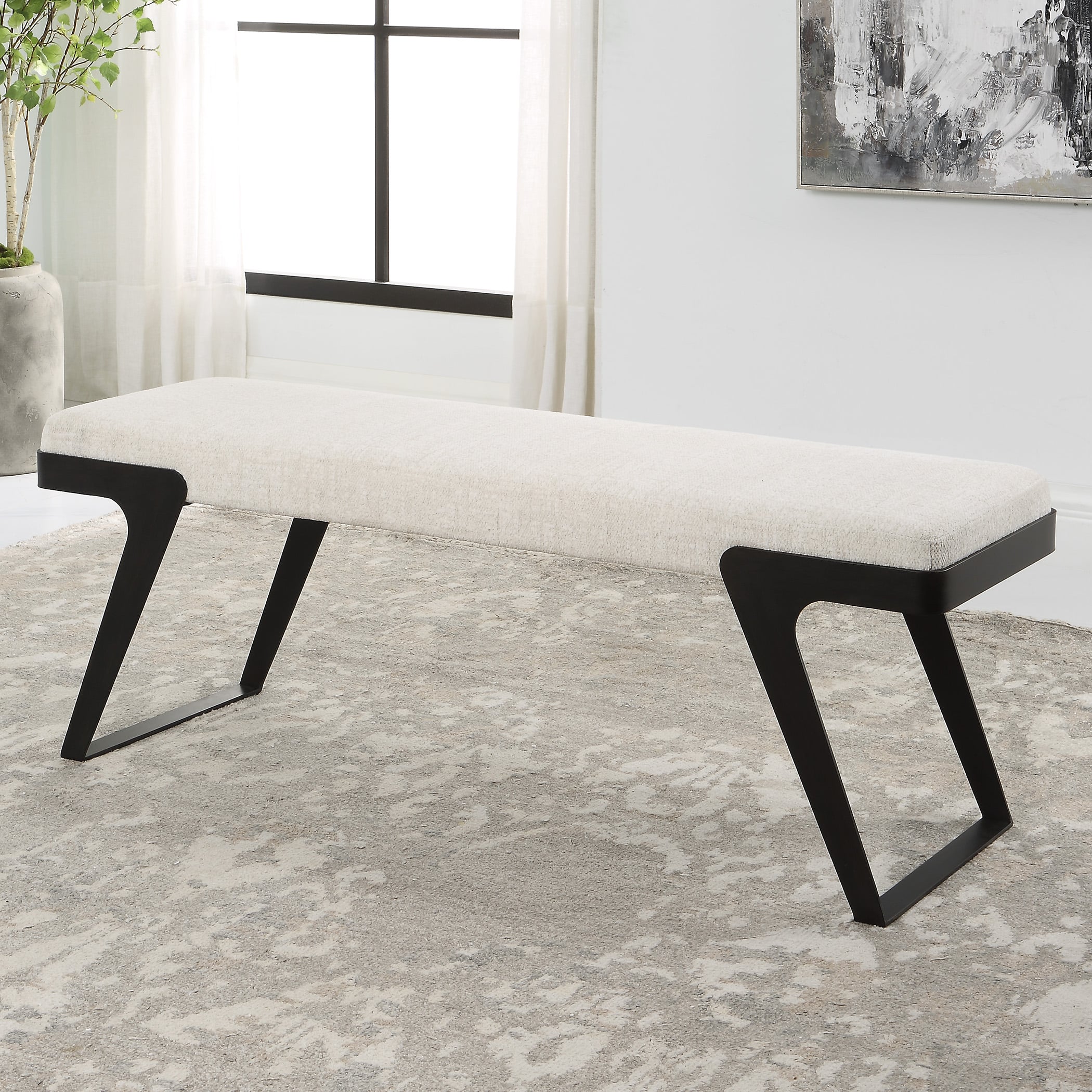 Uttermost Hover Hover Modern Bench