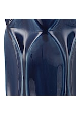 Uttermost Sinclair Mid-Century Modern Ceramic Blue Table Lamp