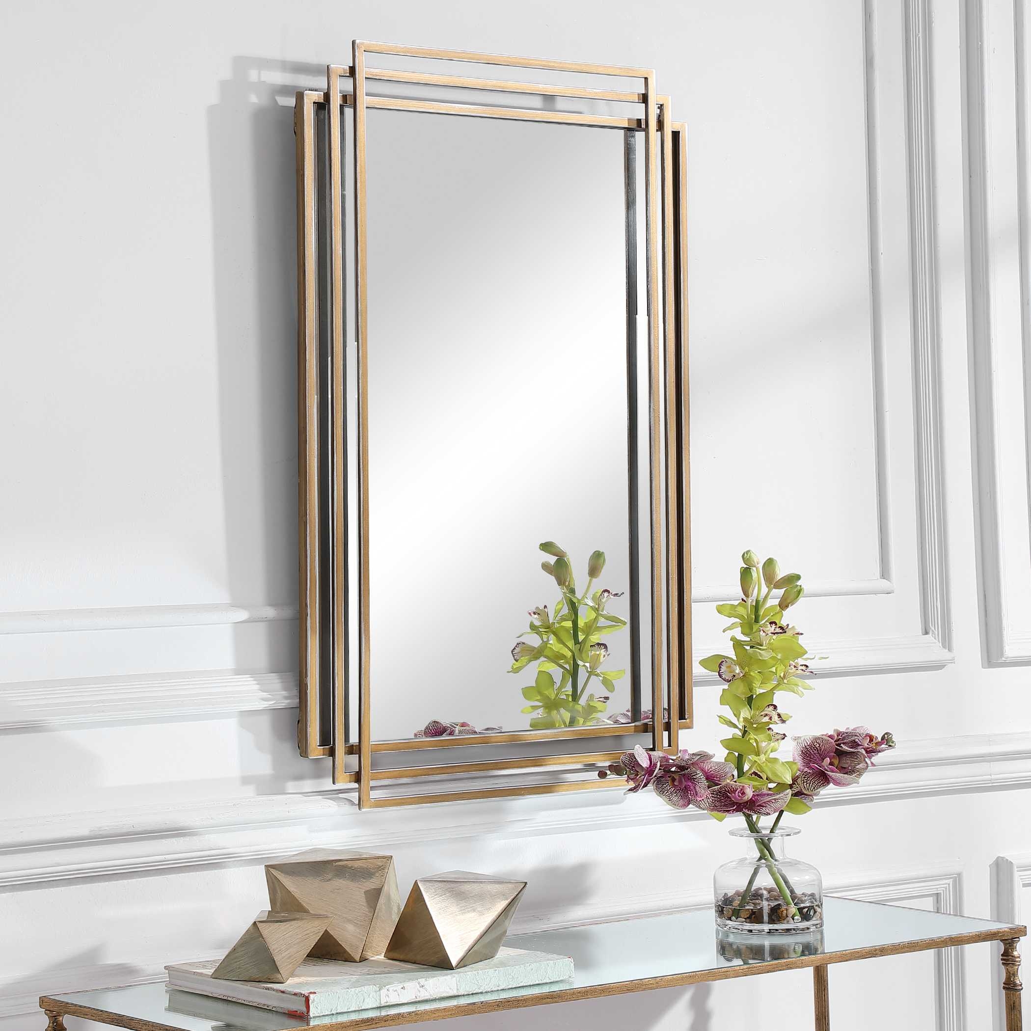 Uttermost Amherst Amherst Brushed Gold Mirror