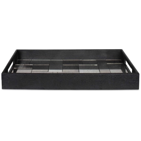 Modern Mosaic Antique Mirrored Tray