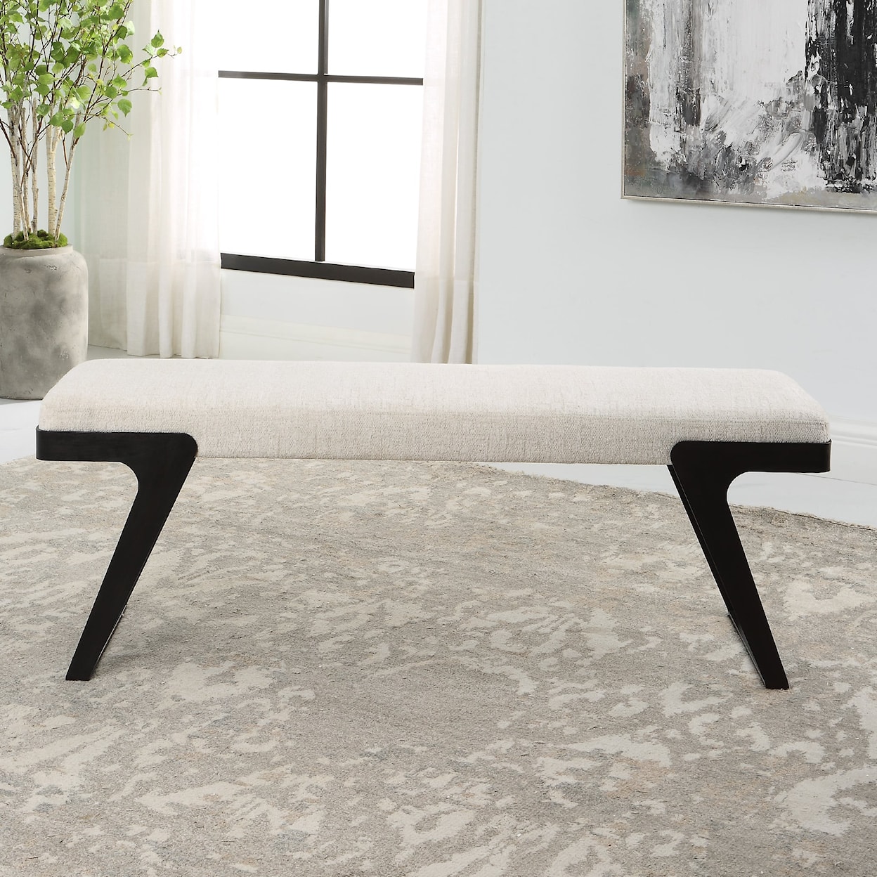 Uttermost Hover Hover Modern Bench