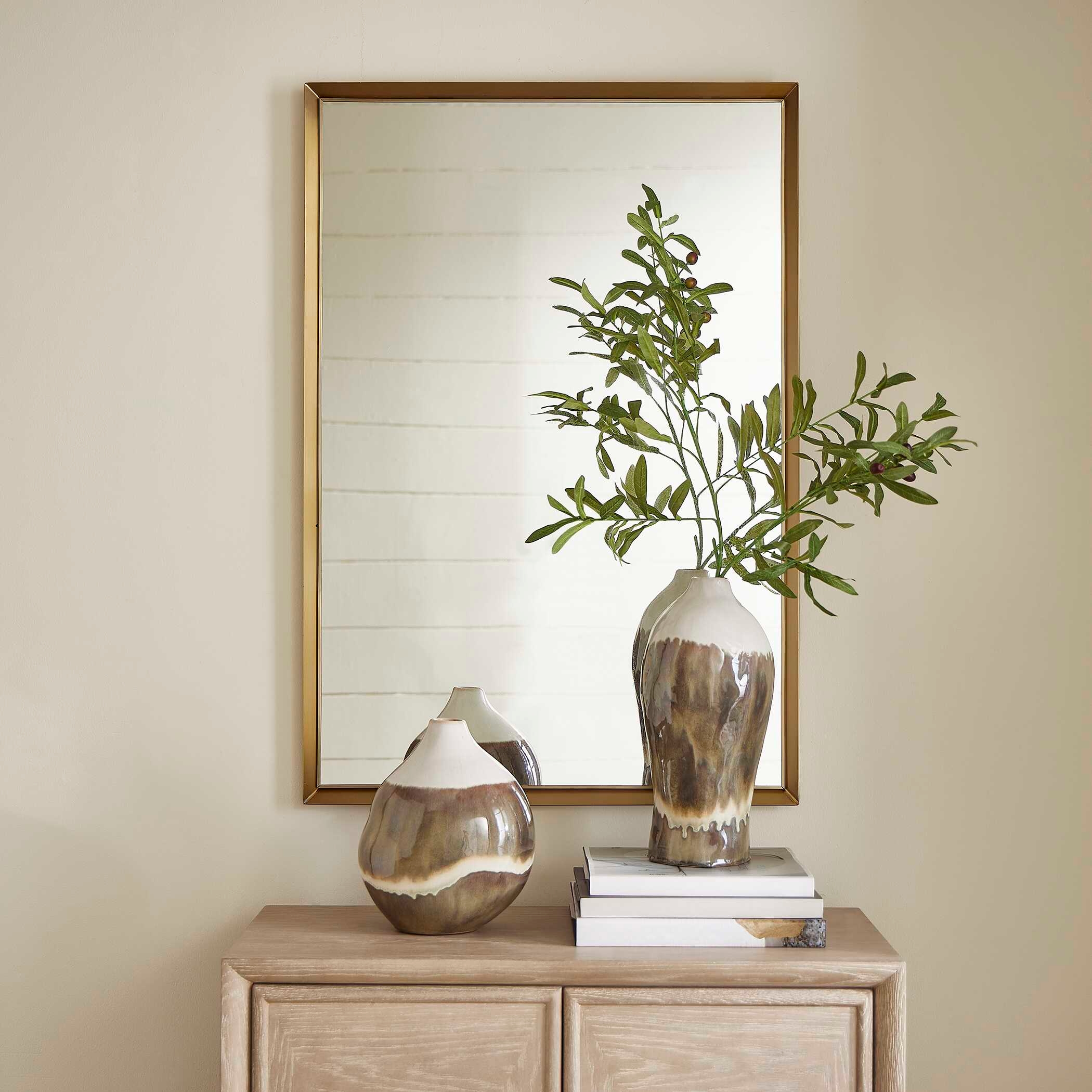 Heisler Brass Mirror