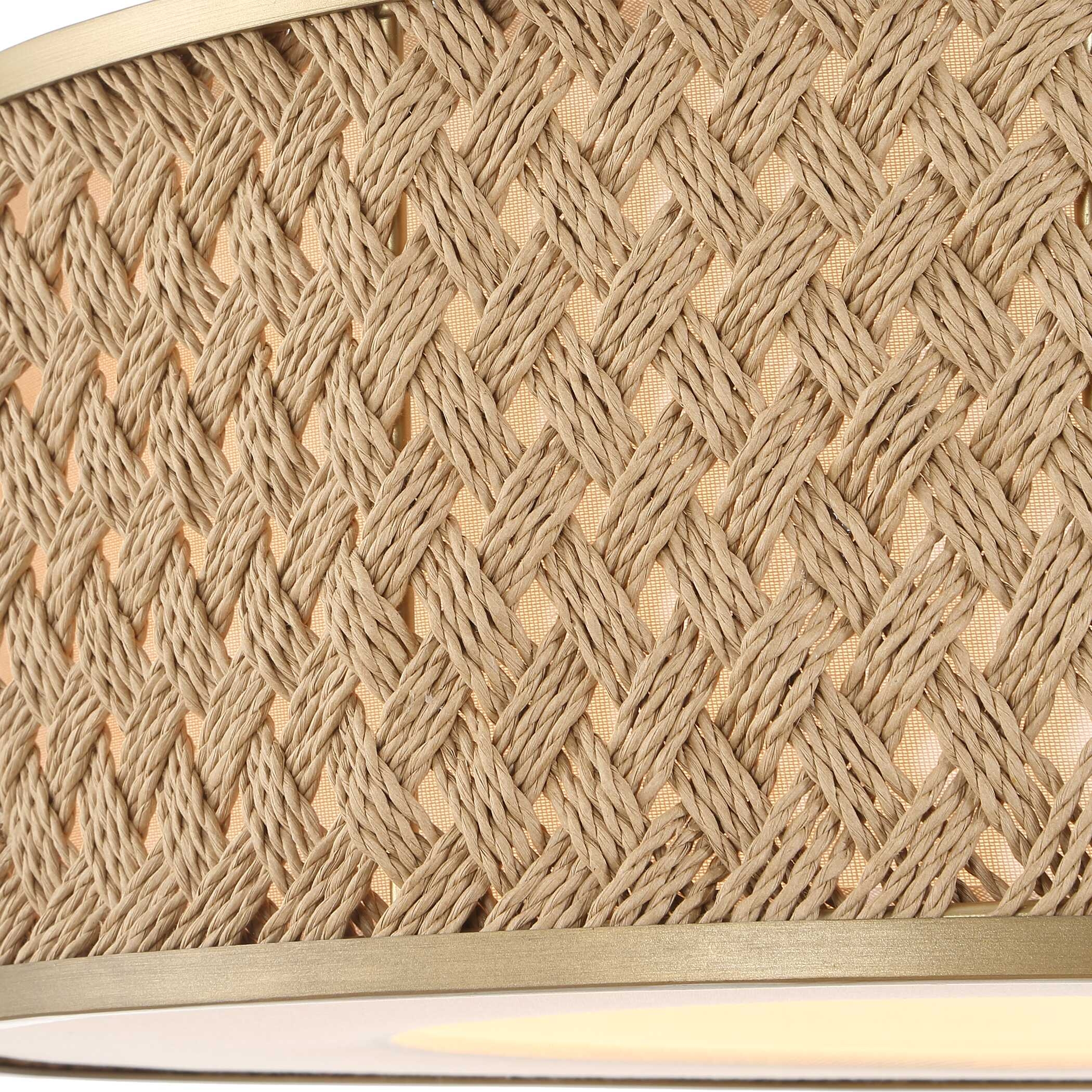 Uttermost Pinchot Pinchot 4 Light Rattan Drum Pendant