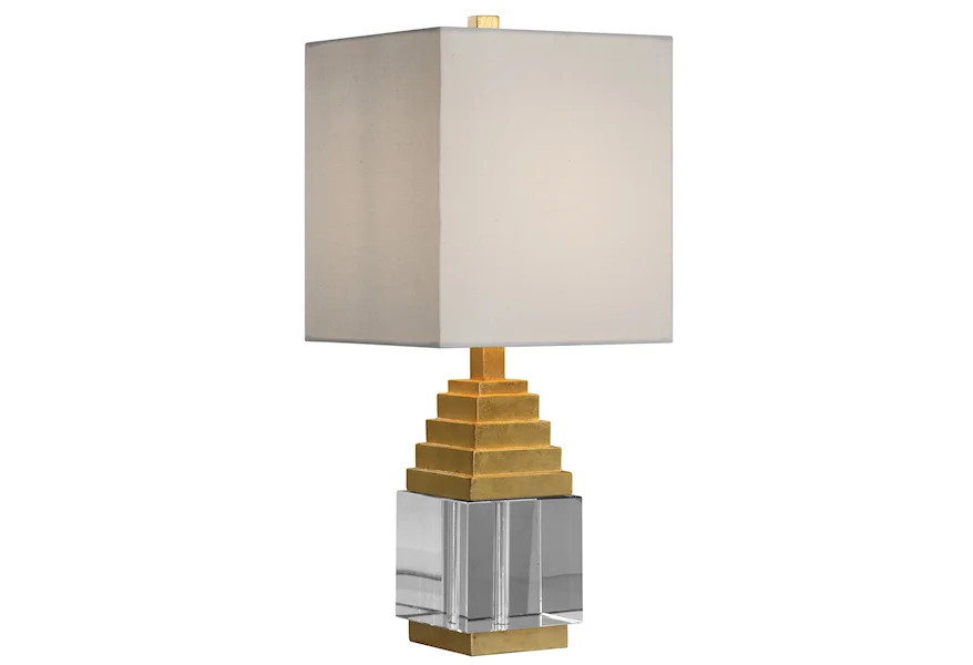 Accent Lamps Anubis Crystal Cube Lamp by Uttermost at Mueller Furniture