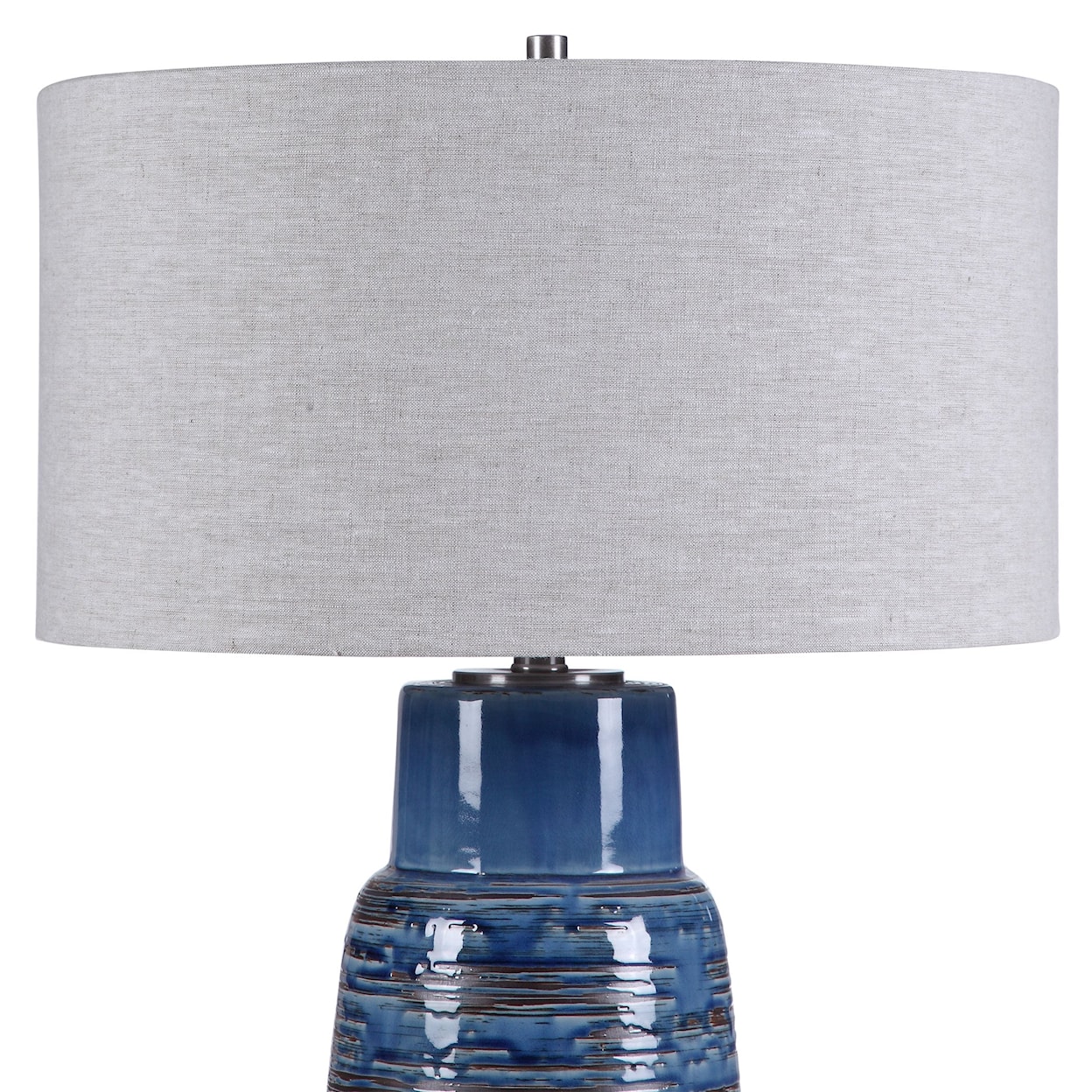 Uttermost Table Lamps Magellan Blue Table Lamp