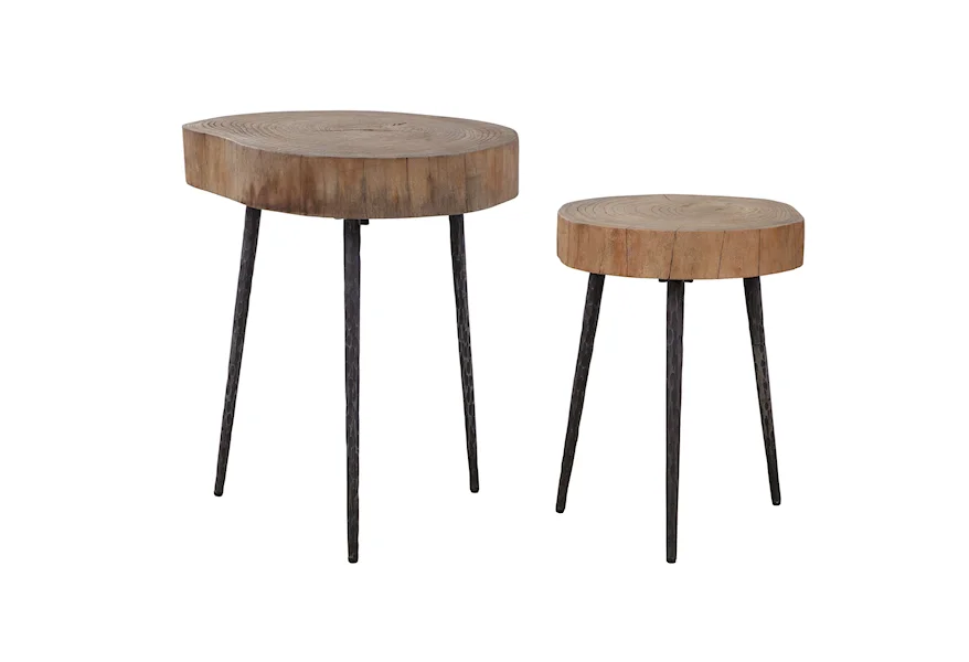 Accent Furniture - Occasional Tables Samba Wood Nesting Tables S/2 by Uttermost at Sheely's Furniture & Appliance