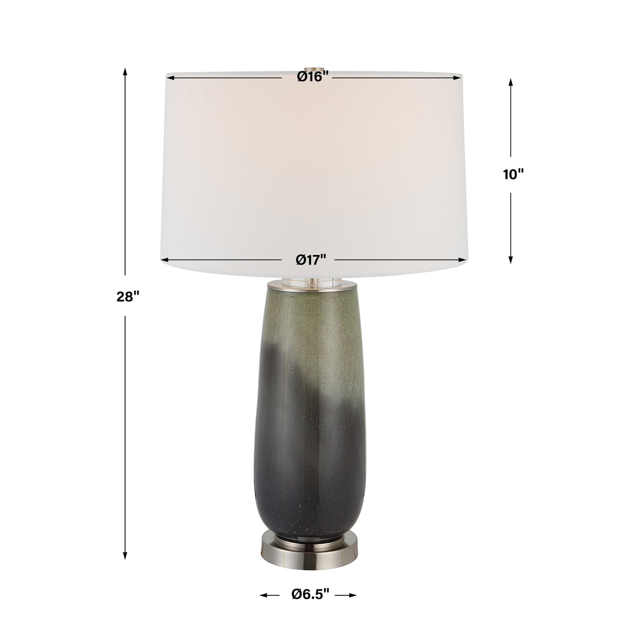 Uttermost Campa Campa Gray-Blue Table Lamp