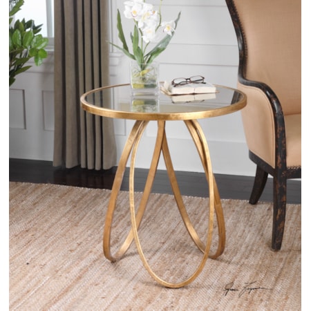 Montrez Gold Accent Table