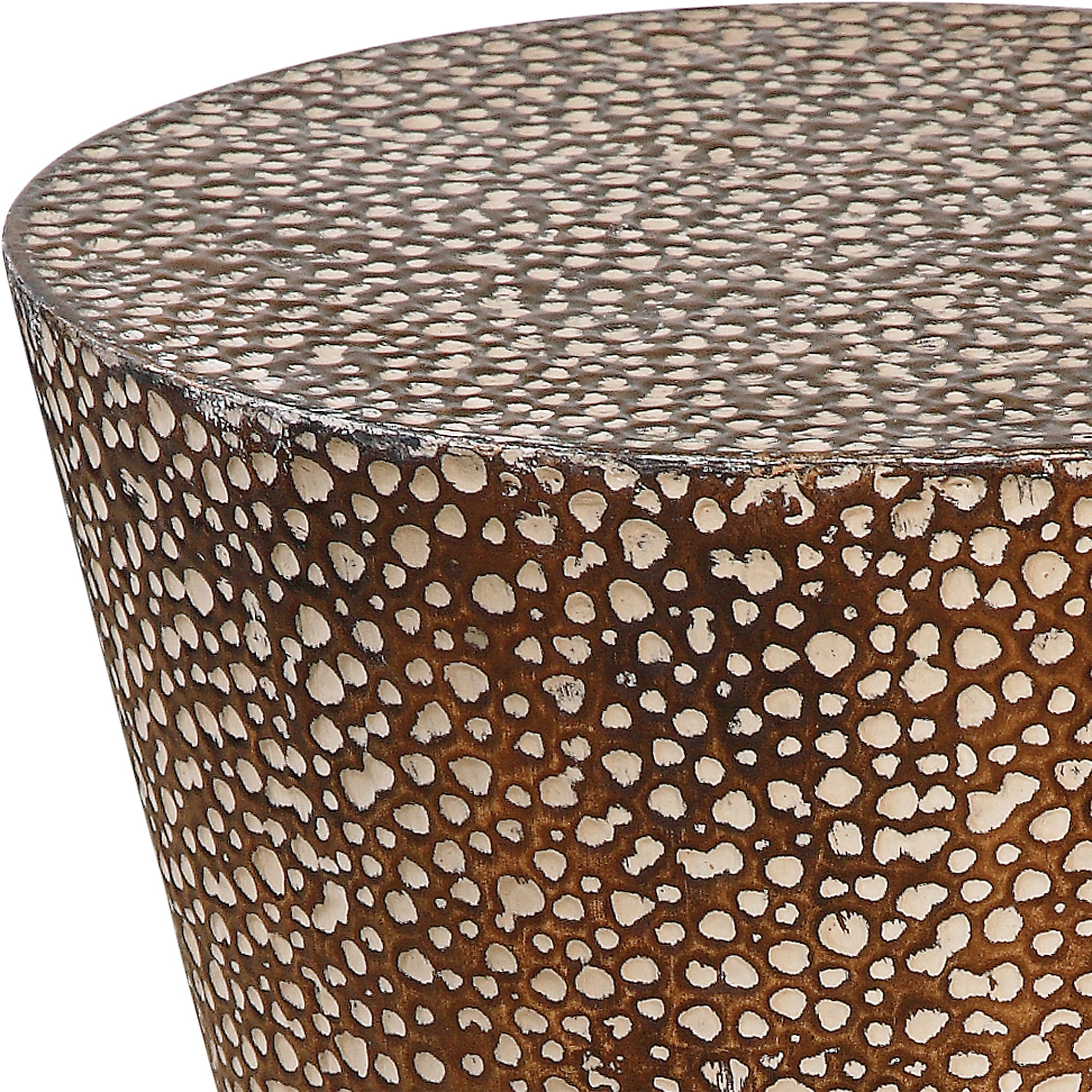Uttermost Accent Furniture - Occasional Tables Cutler Drum Shaped Accent Table