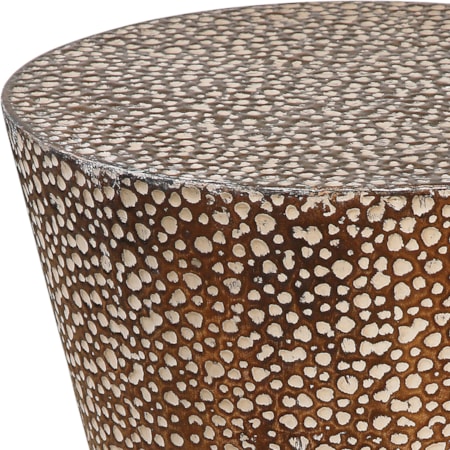 Cutler Drum Shaped Accent Table