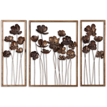 Metal Tulips Set of 3