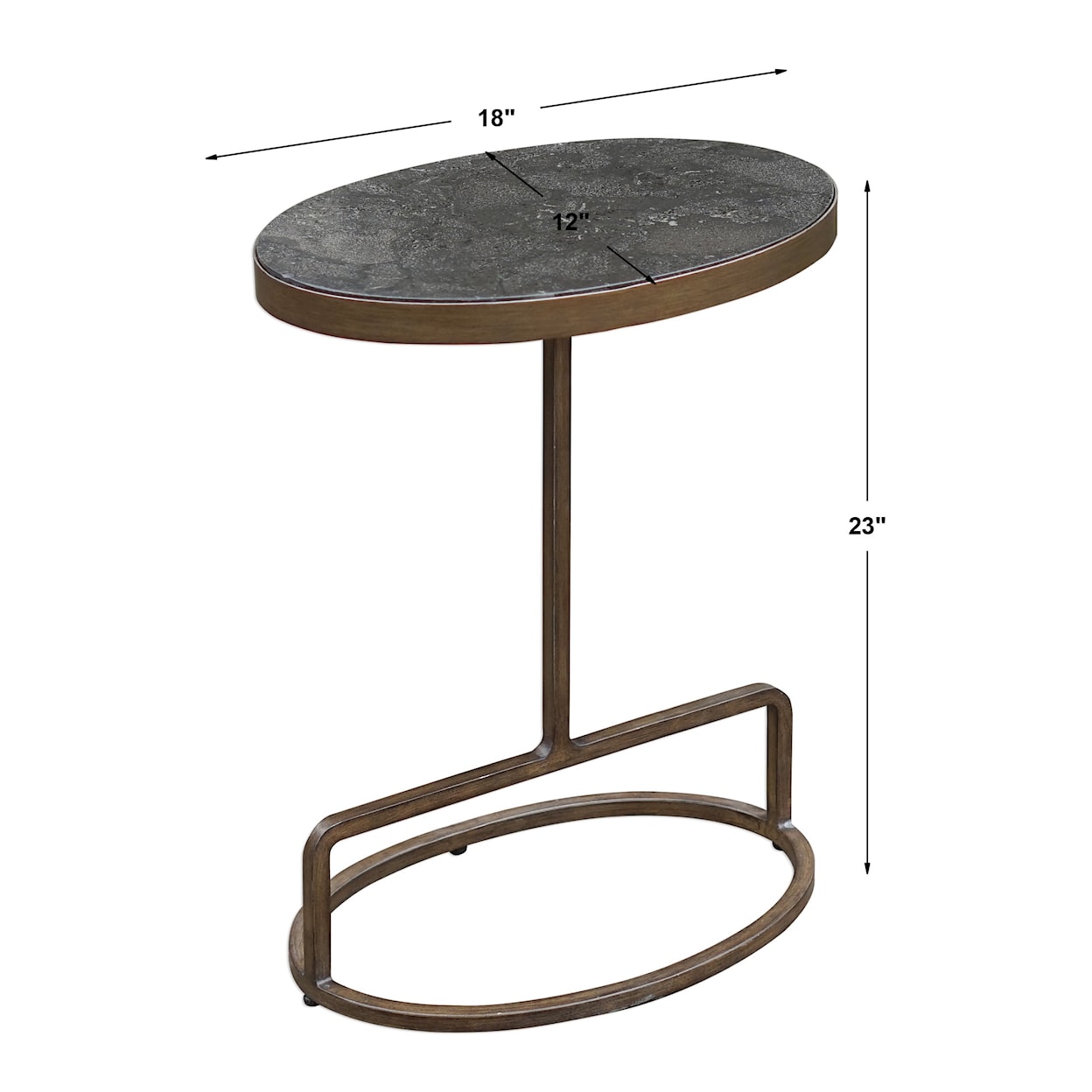 Uttermost Accent Furniture - Occasional Tables Jessenia Stone Accent Table