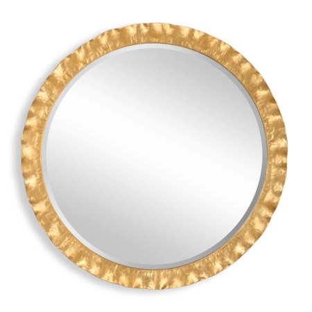 Haya Round Gold Mirror