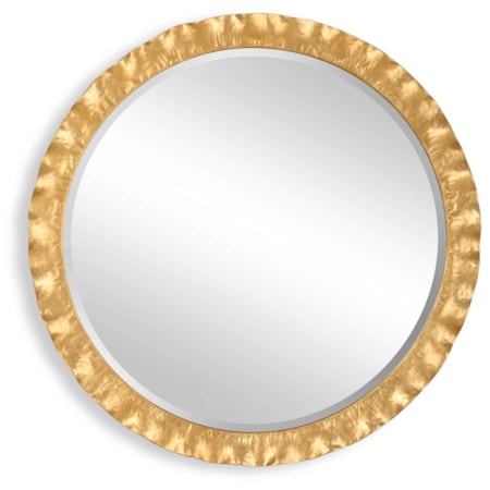 Haya Round Gold Mirror