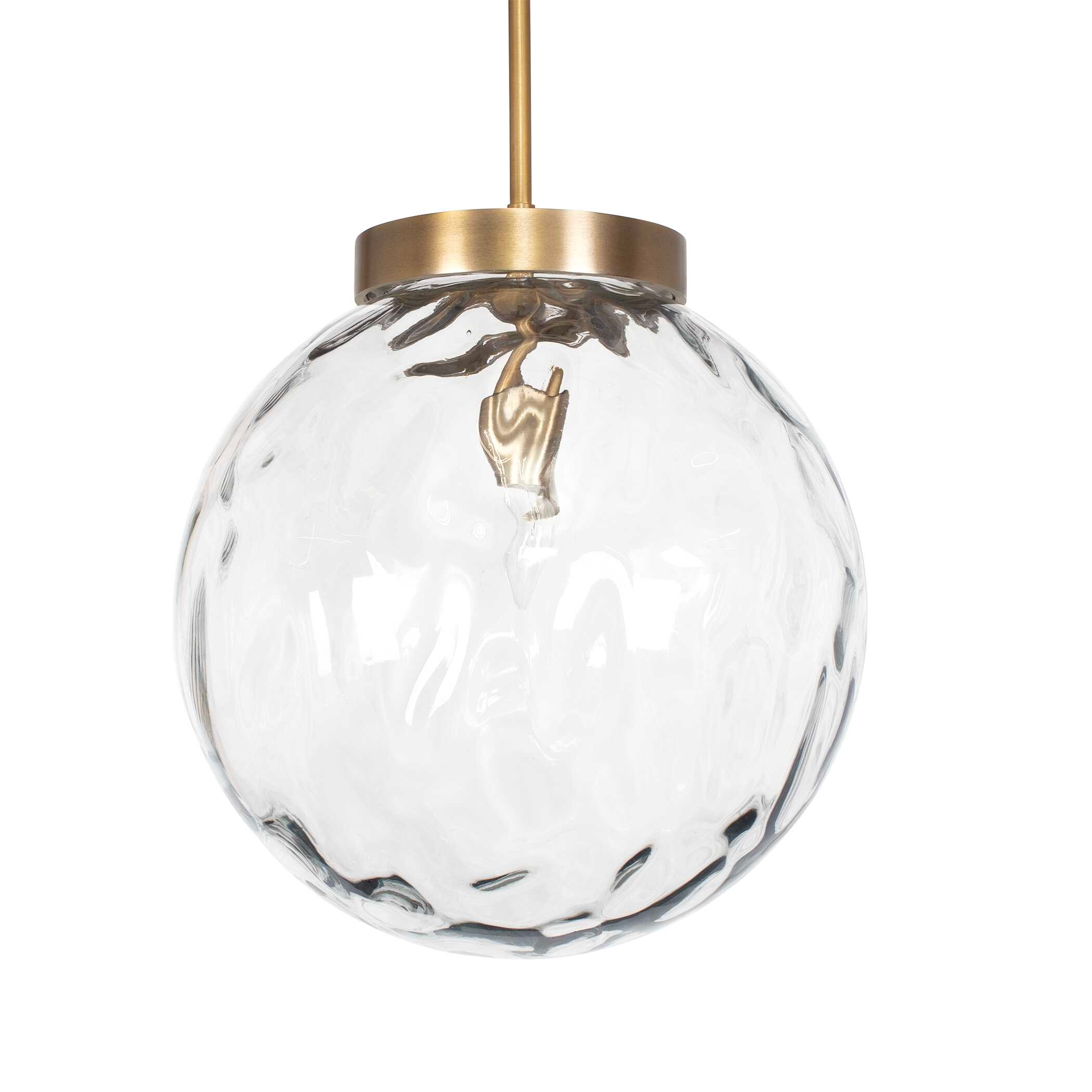 Uttermost Gaia Gaia 1 Light Watered Glass Pendant