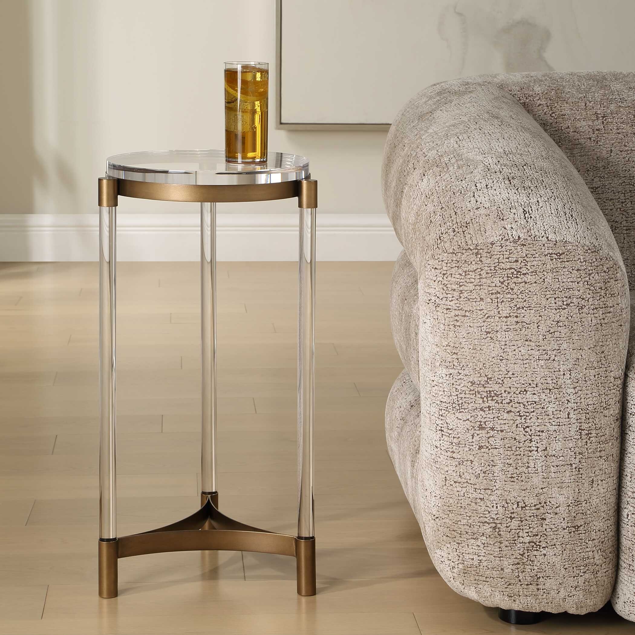 Uttermost Pereira Pereira Round Acrylic Accent Table