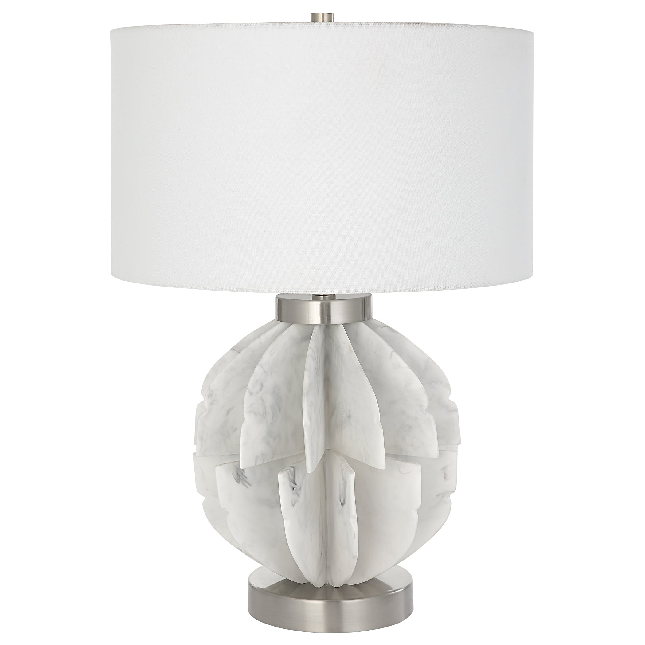 Repetition White Marble Table Lamp