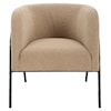 Uttermost Jacobsen Jacobsen Tan Shearling Barrel Chair