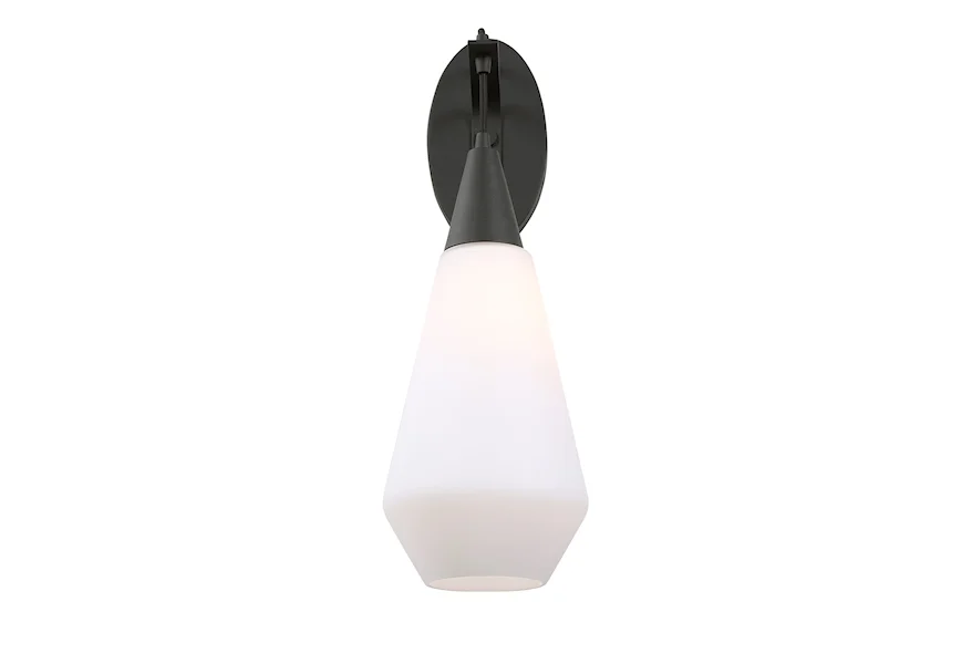 Lighting Fixtures - Wall Sconces Eichler 1 Light Black Sconce by Uttermost at Z & R Furniture
