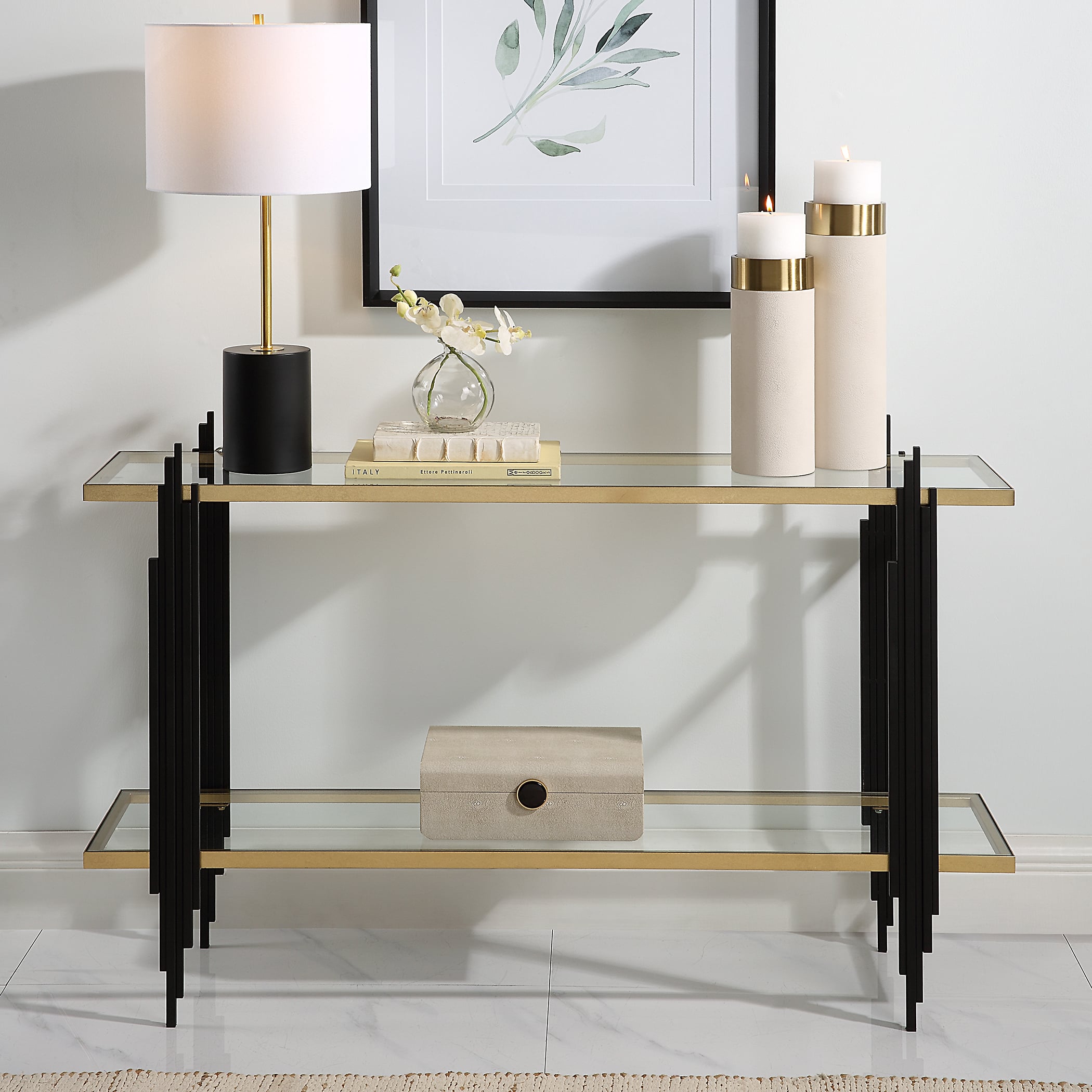 Uttermost Empire Empire Cityscape Console Table