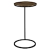 Uttermost Brunei Round Accent Table with Plated Antique Top