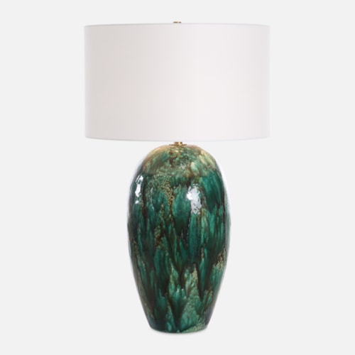 Ceralene Green Table Lamp