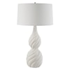 Uttermost Twisted Swirl Twisted Swirl White Table Lamp