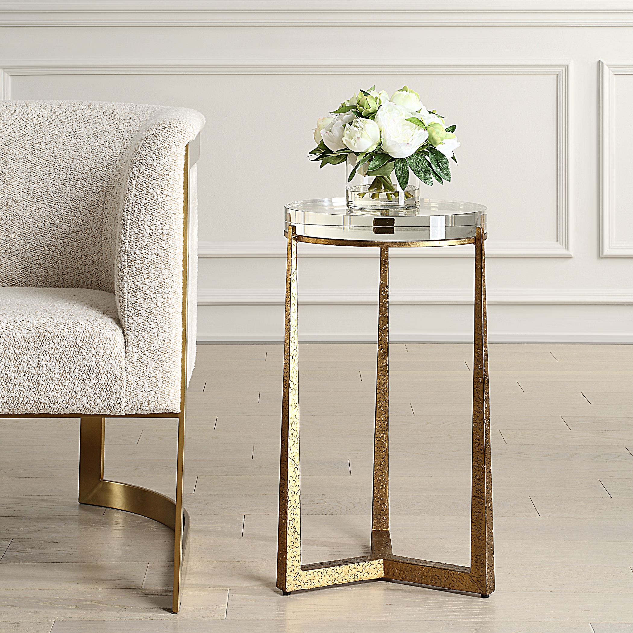 Uttermost Midas Midas Antique Gold Accent Table