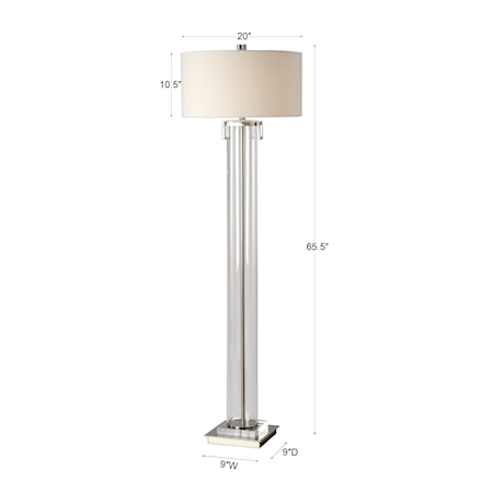 Monette Tall Cylinder Floor Lamp