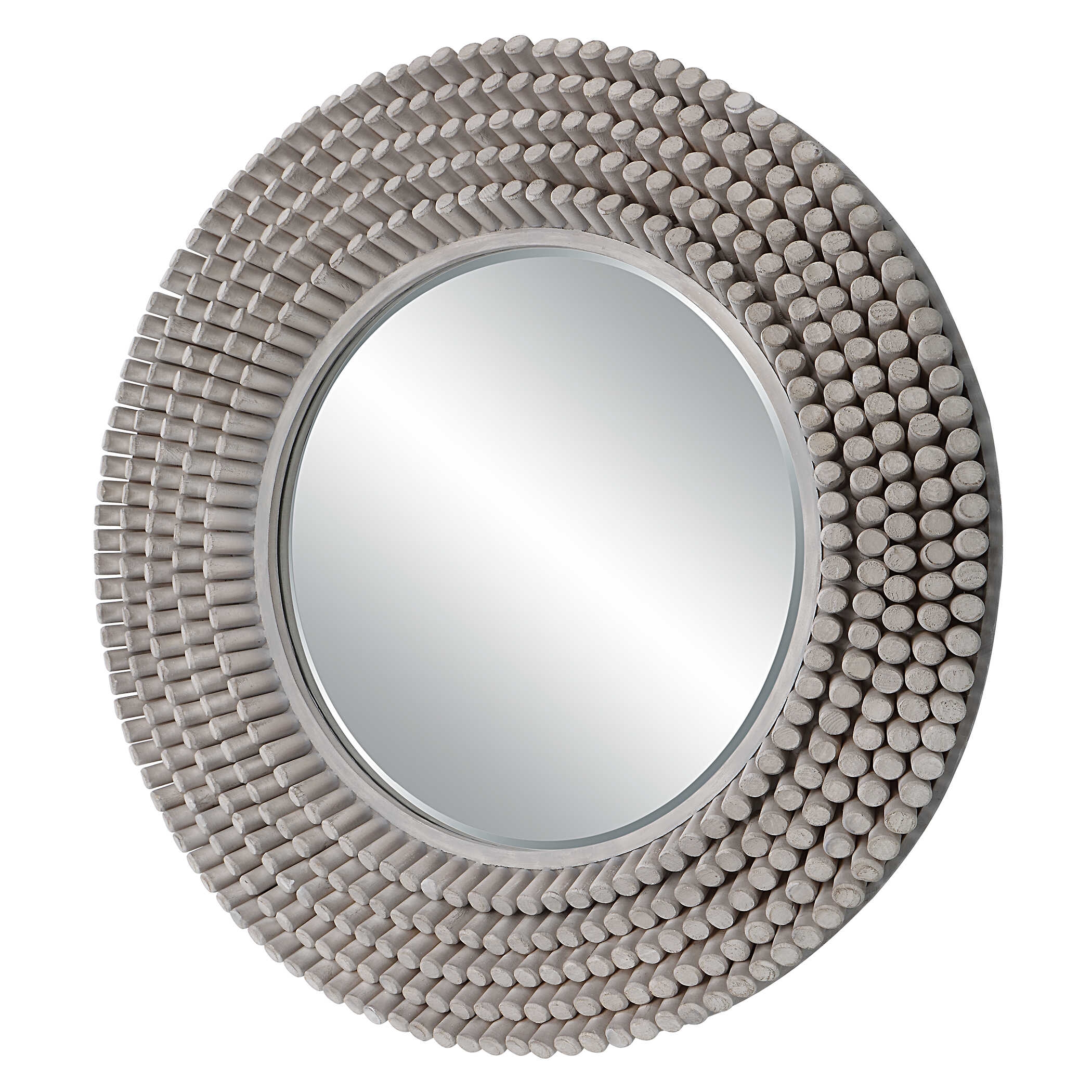 Uttermost Portside Portside Round Gray Mirror
