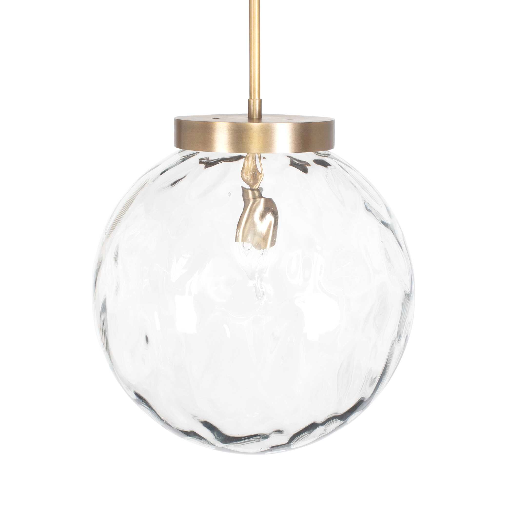 Uttermost Gaia Gaia 1 Light Watered Glass Pendant