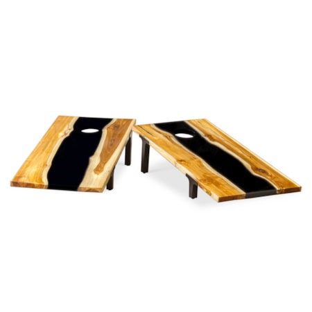 Clearwood Black Cornhole Game