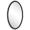 Uttermost Serna Oval Wall Mirror with Black Mirror Trim