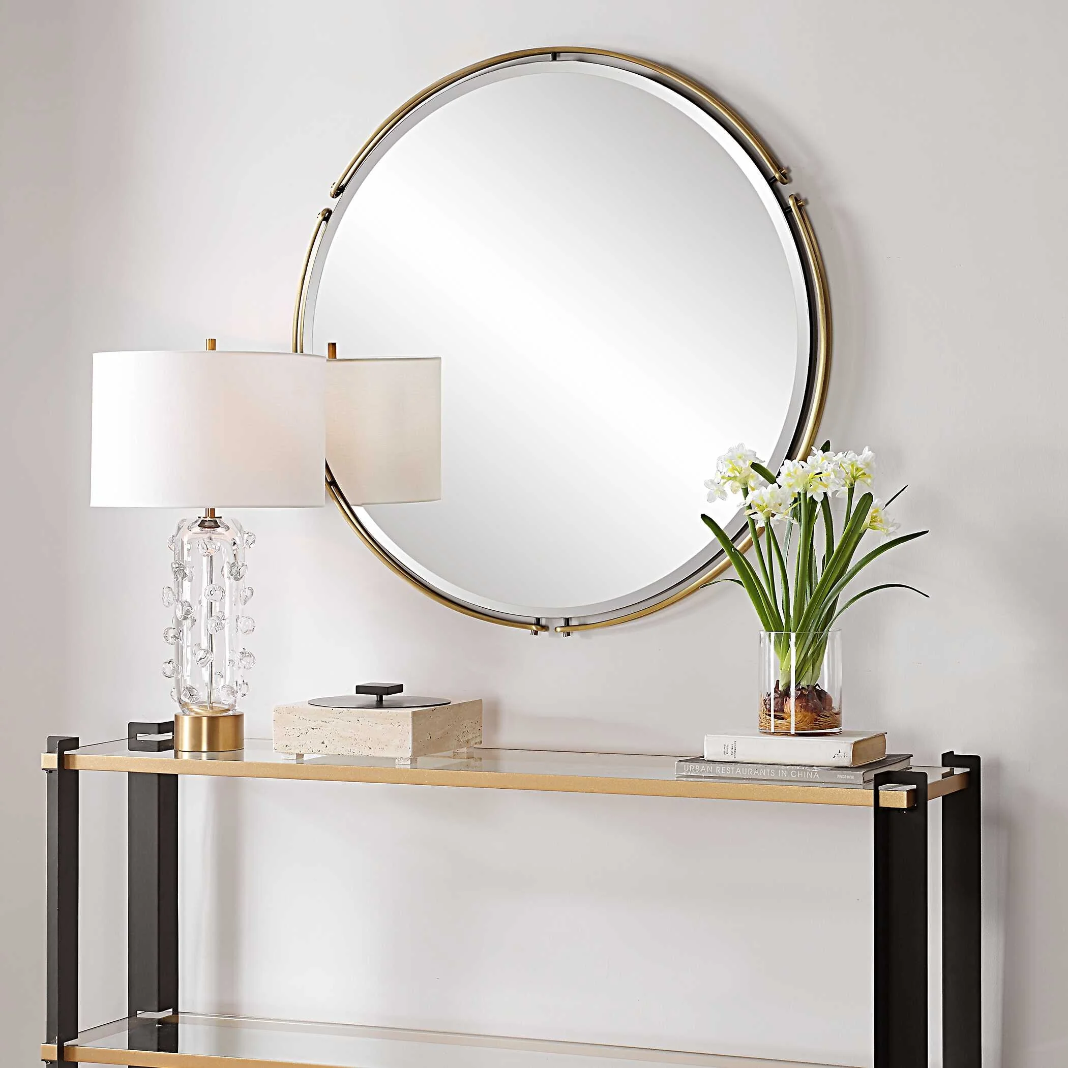 Uttermost Wesley 8216 Wesley Round Mirror | Birmingham Wholesale ...