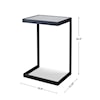 Uttermost Accent Furniture - Occasional Tables Windell Cantilever Side Table
