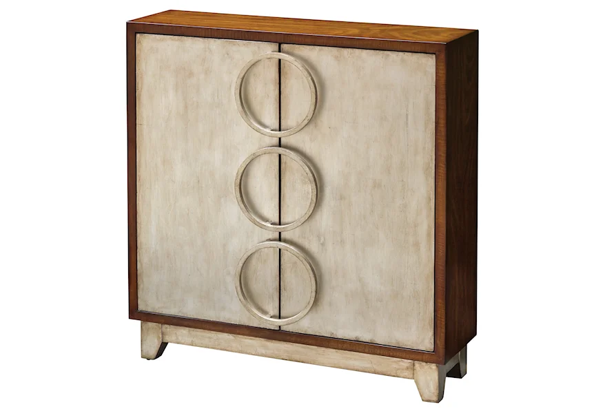 Accent Furniture - Chests Jacinta Silver Cabinet by Uttermost at Goffena Furniture & Mattress Center