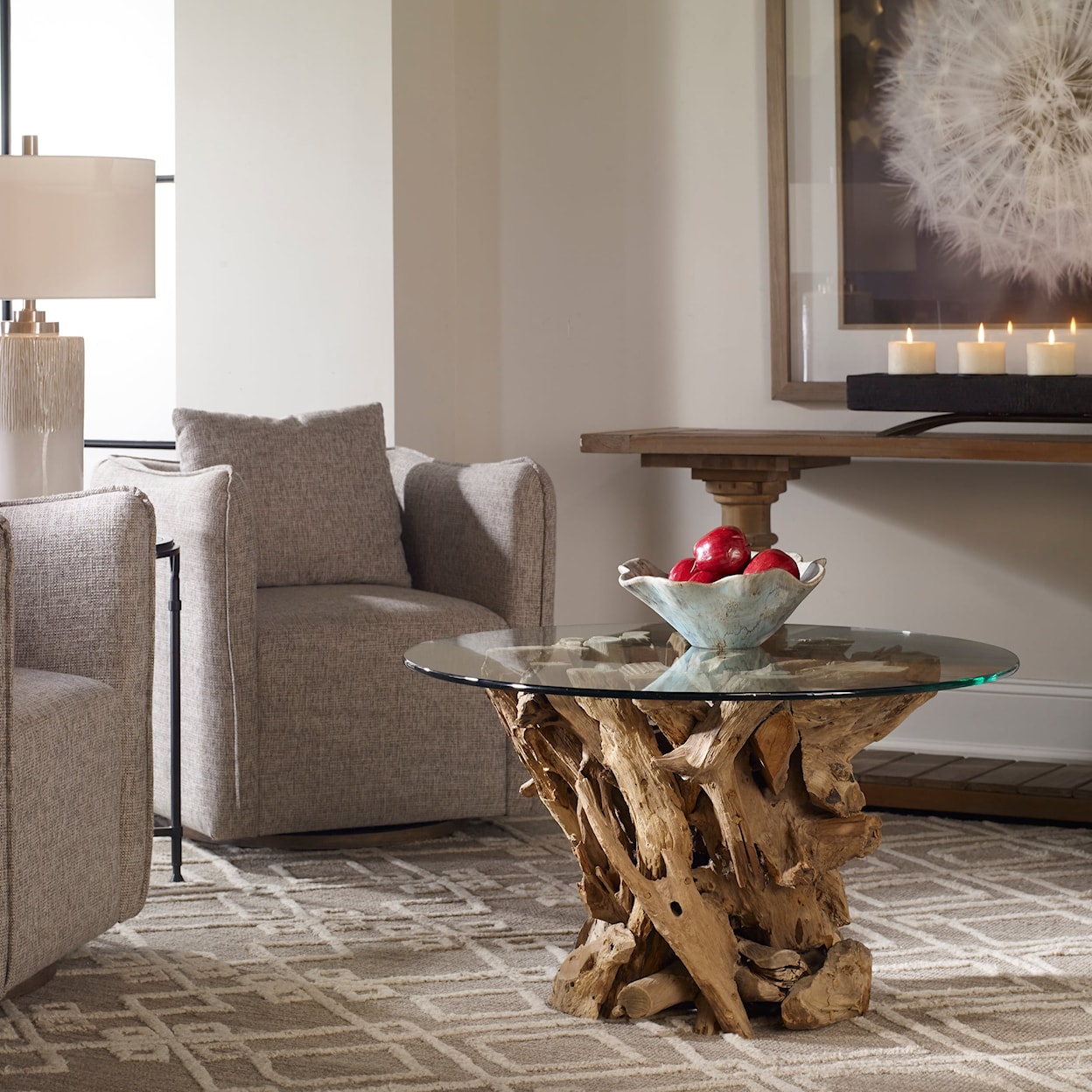 Uttermost Accent Furniture - Occasional Tables Driftwood Cocktail Table