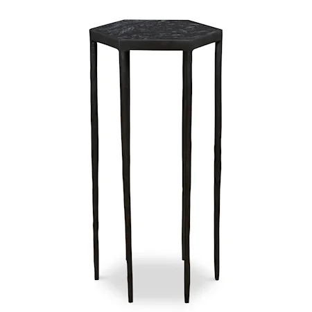 Transitional Hexagonal Accent Table